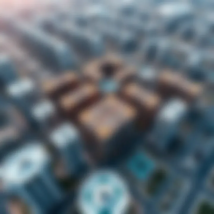 An aerial perspective showcasing the expansive residential development by Emaar.