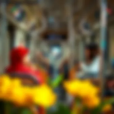 Illustration of commuters enjoying seamless travel experience on Etihad Rail