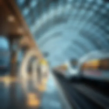 Conceptual rendering of Etihad Rail stations highlighting modern design and functionality