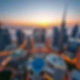Aerial view showcasing Sky View Dubai