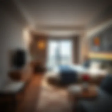 Cozy hotel room showcasing modern amenities