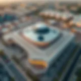 Aerial view of Ain Dubai with parking facilities