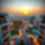 Aerial view of Ajman Al Jurf showcasing modern architecture