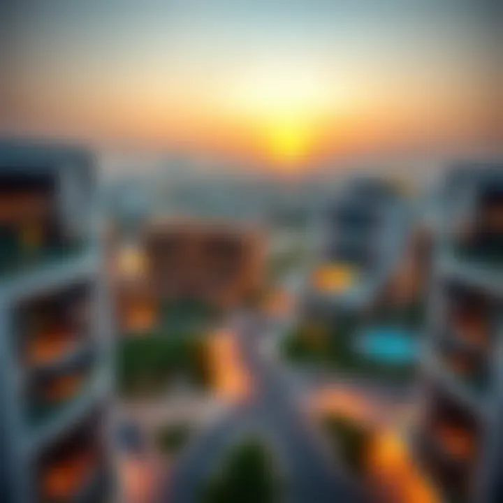 Aerial view of Ajman Al Jurf showcasing modern architecture