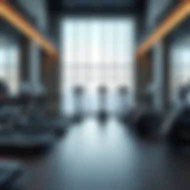 Modern fitness center in Al Manar Hotel Apartments