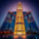 Architectural view of Al Masood Tower showcasing its modern design