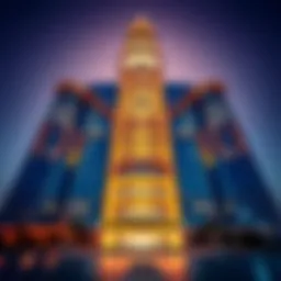 Architectural view of Al Masood Tower showcasing its modern design