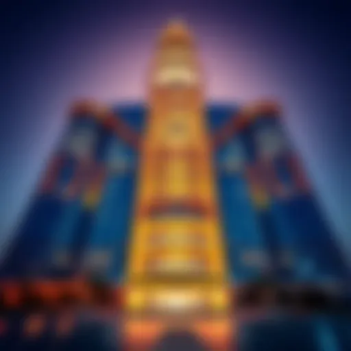 Architectural view of Al Masood Tower showcasing its modern design