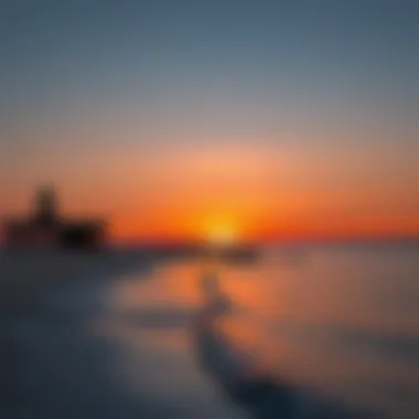 Stunning Sunset at Al Reem Beach Sunset over Al Reem Beach with vibrant colors reflecting on the water