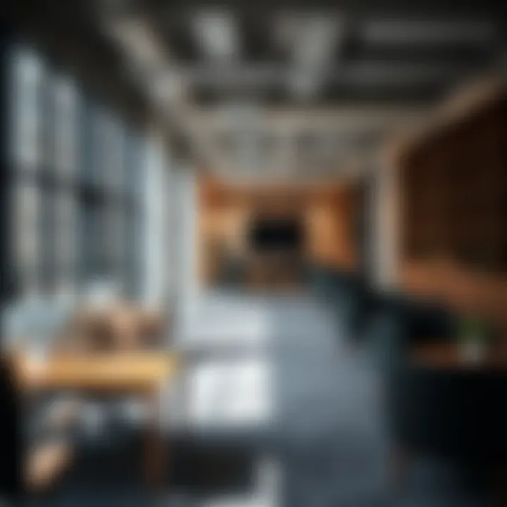 Collaborative Workspaces in Al Saaha Offices Interior workspace of Al Saaha offices highlighting collaborative areas