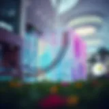 Vibrant art installation in Al Serkal Avenue