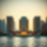 Amwaj 4 Architectural Marvel Breathtaking view of Amwaj 4 facade against the Dubai skyline