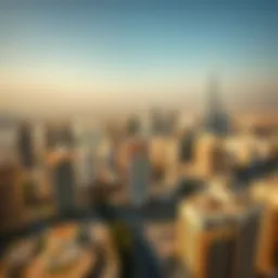 Aerial view of Dubai's skyline showcasing modern architecture