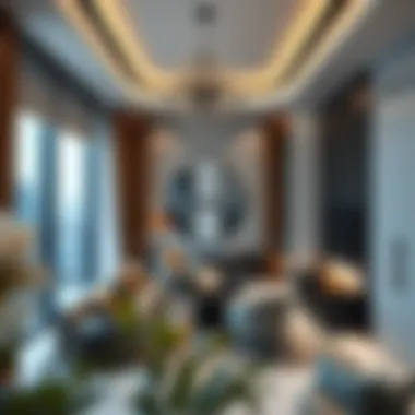 Interior design of a luxury apartment in Dubai