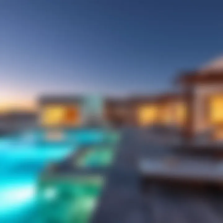 Luxurious villas and real estate developments on Bani Yas Island