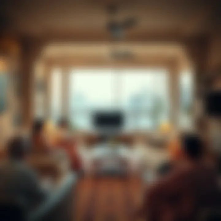 A cultural gathering in a communal living space reflecting the diversity of Deira