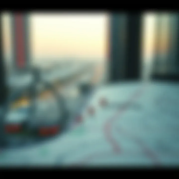 A map of Deira indicating key locations for bed space accommodations