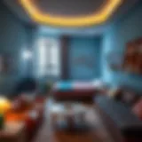 A vibrant shared accommodation space in Dubai Deira showcasing diverse residents