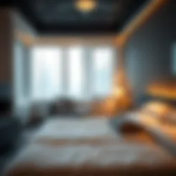Cozy bed space interior near Deira City Center