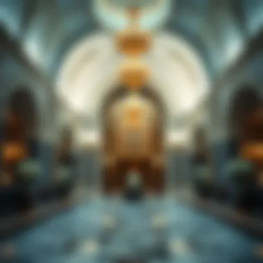 Opulent Interior Lobby Luxurious interior lobby of Burj Al Khan designed for opulence