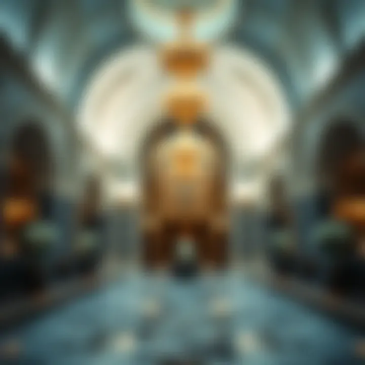 Opulent Interior Lobby Luxurious interior lobby of Burj Al Khan designed for opulence