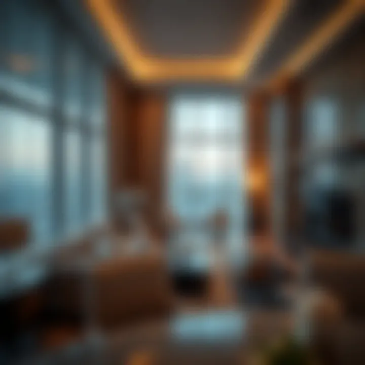 Luxurious interior of a penthouse in Burj Dubai