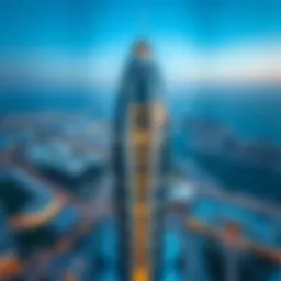 Aerial view of Cloud 88 Tower showcasing its unique architecture