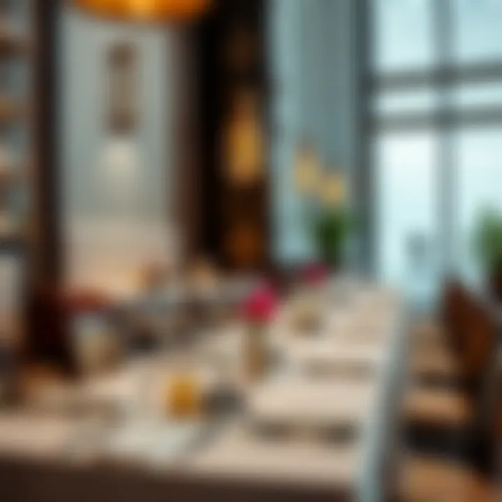 Contemporary dining experience in a modern UAE restaurant
