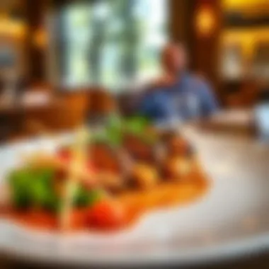 Gourmet Culinary Delight A beautifully presented dish from a local restaurant