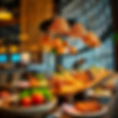 Global Culinary Showcase A diverse array of international cuisines on display