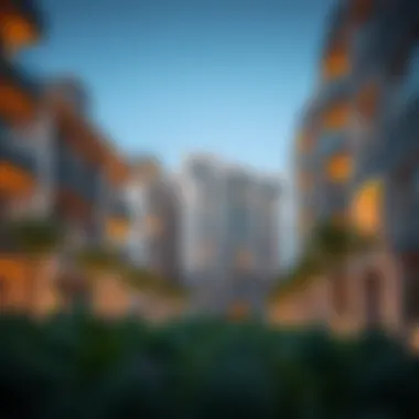 Modern residential buildings in Discovery Gardens