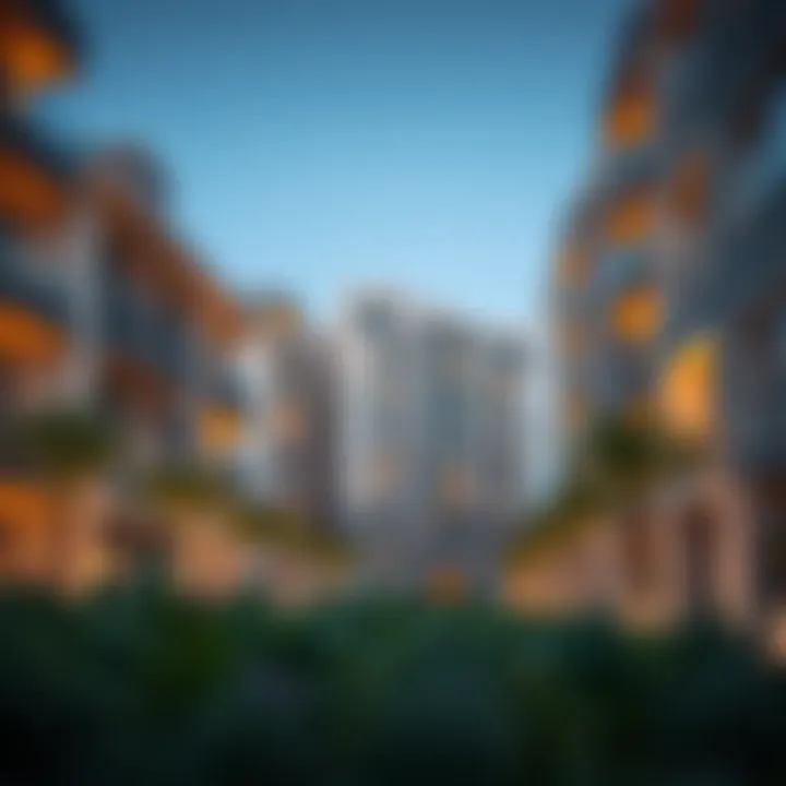 Modern residential buildings in Discovery Gardens