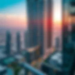 A stunning view of luxury apartments in a Dubai skyscraper