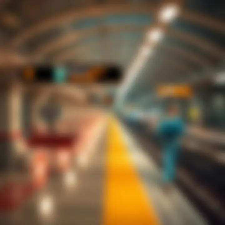 Metro Connectivity: Key Areas and Stations Infographic depicting metro stations and connectivity to key areas