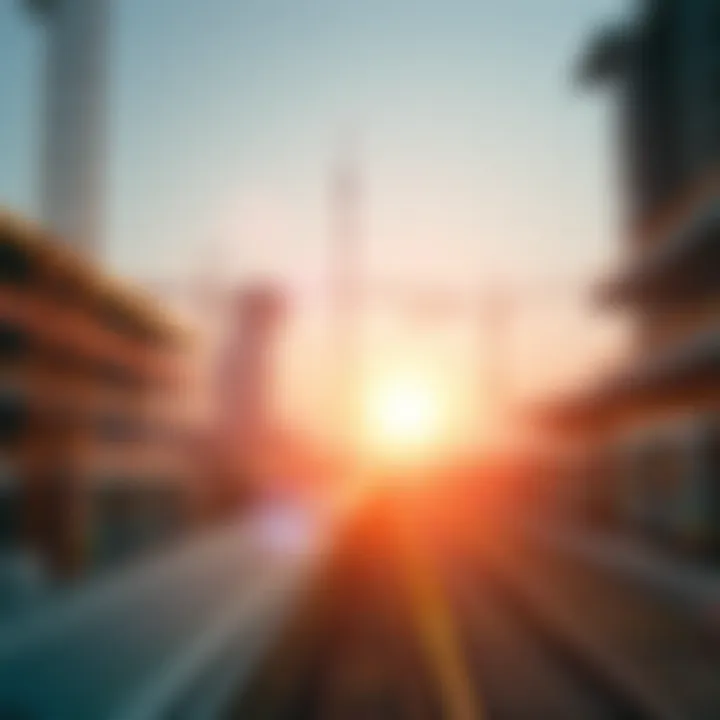 Engineering Marvel: Metro Construction Construction site of the metro showcasing advanced engineering