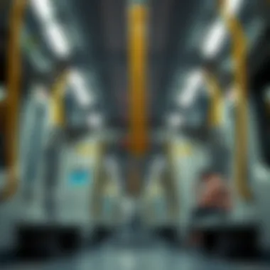 Passenger Experience in the Metro Interior of a modern metro carriage illustrating passenger experience