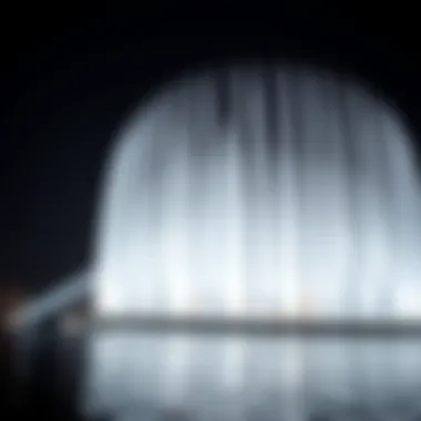 Majestic Dubai Fountain Show Majestic view of the Dubai Fountain illuminated at night