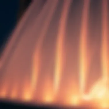 Dynamic Water Jets of Dubai Fountain Close-up of the fountain's water jets in action