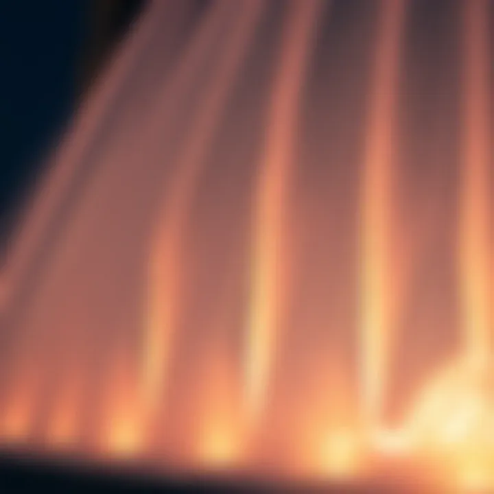 Dynamic Water Jets of Dubai Fountain Close-up of the fountain's water jets in action