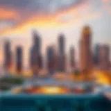 Stunning skyline of Dubai showcasing luxurious penthouses