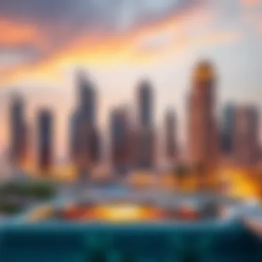 Stunning skyline of Dubai showcasing luxurious penthouses