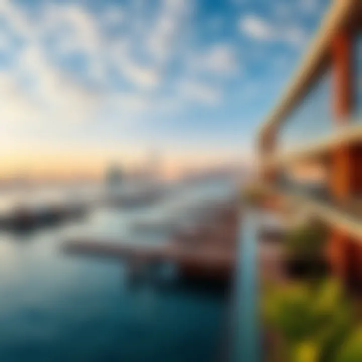 A panoramic view of Dubai's waterfront properties