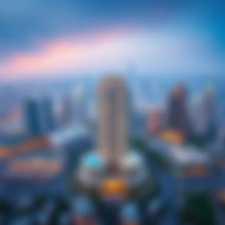 Aerial Perspective of Elite Building Aerial view showcasing Elite Building's location in Al Barsha