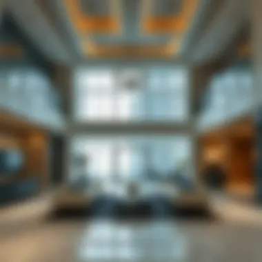 Interior Luxury of Elite Building Luxurious interior spaces within Elite Building