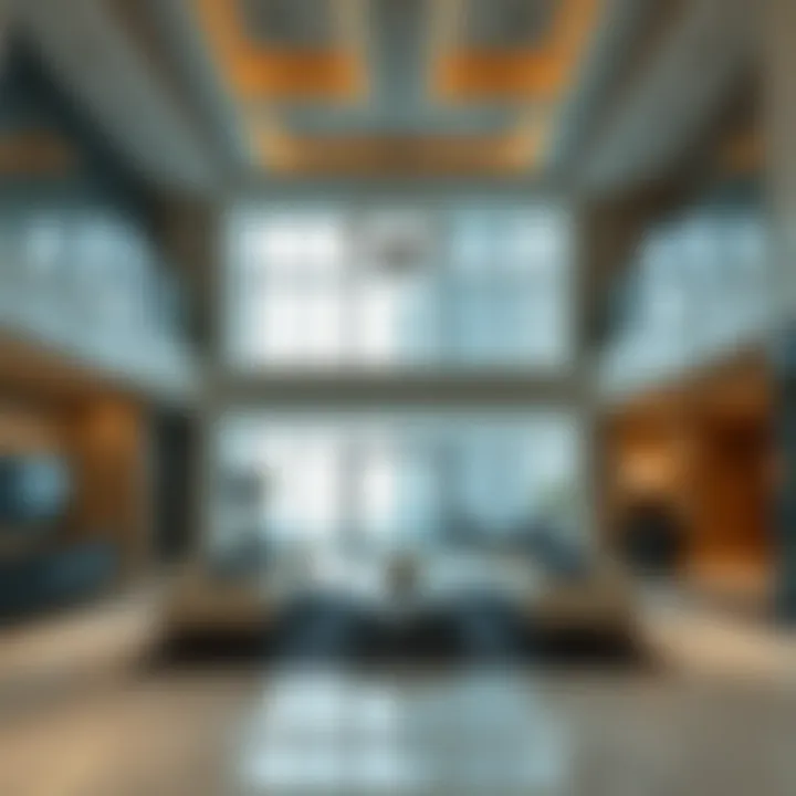 Interior Luxury of Elite Building Luxurious interior spaces within Elite Building