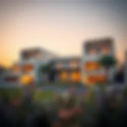 Stunning exterior view of Expo Golf Villas showcasing modern architecture