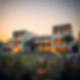 Architectural Marvel of Expo Golf Villas Stunning exterior view of Expo Golf Villas showcasing modern architecture