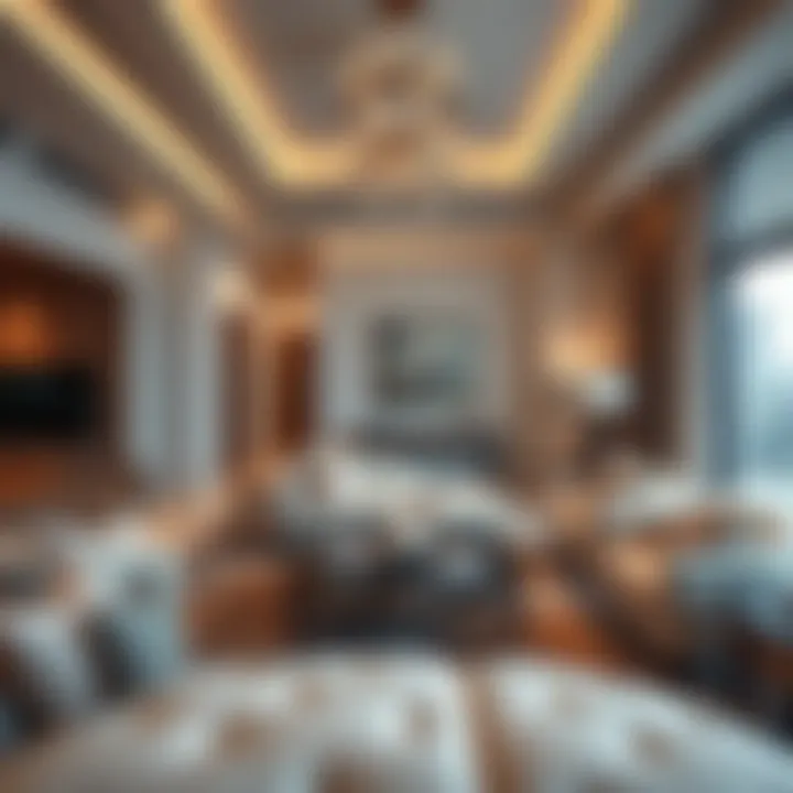 Elegant Interiors of Expo Golf Villas Luxurious living room interior of a villa with elegant furnishings