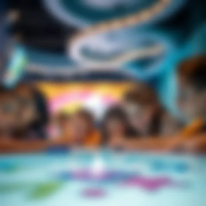 Children engaging in interactive learning at an educational center