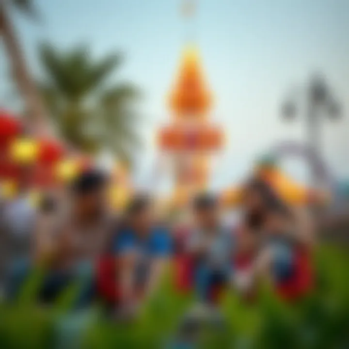 Families enjoying a day at a renowned theme park in Dubai